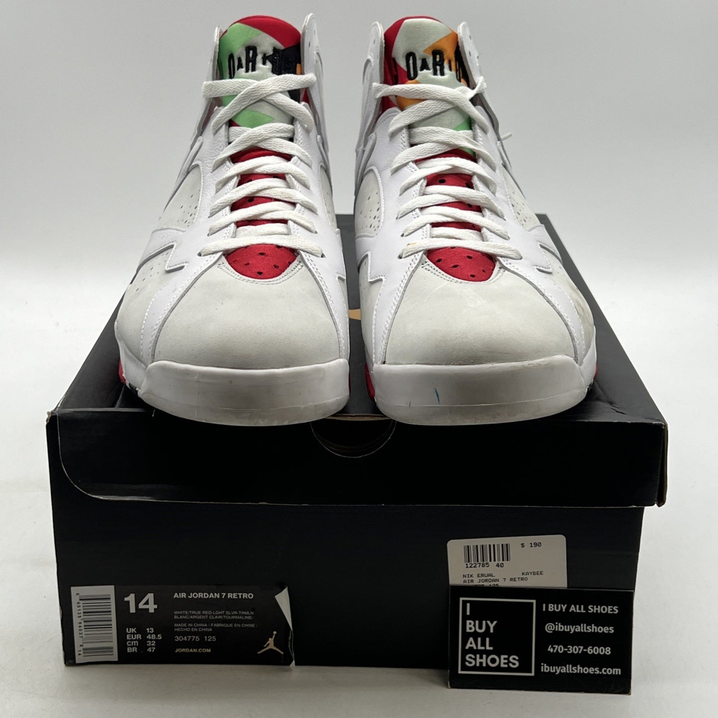 Size 14 - Air Jordan 7 Retro 2015 Hare (304775-125)