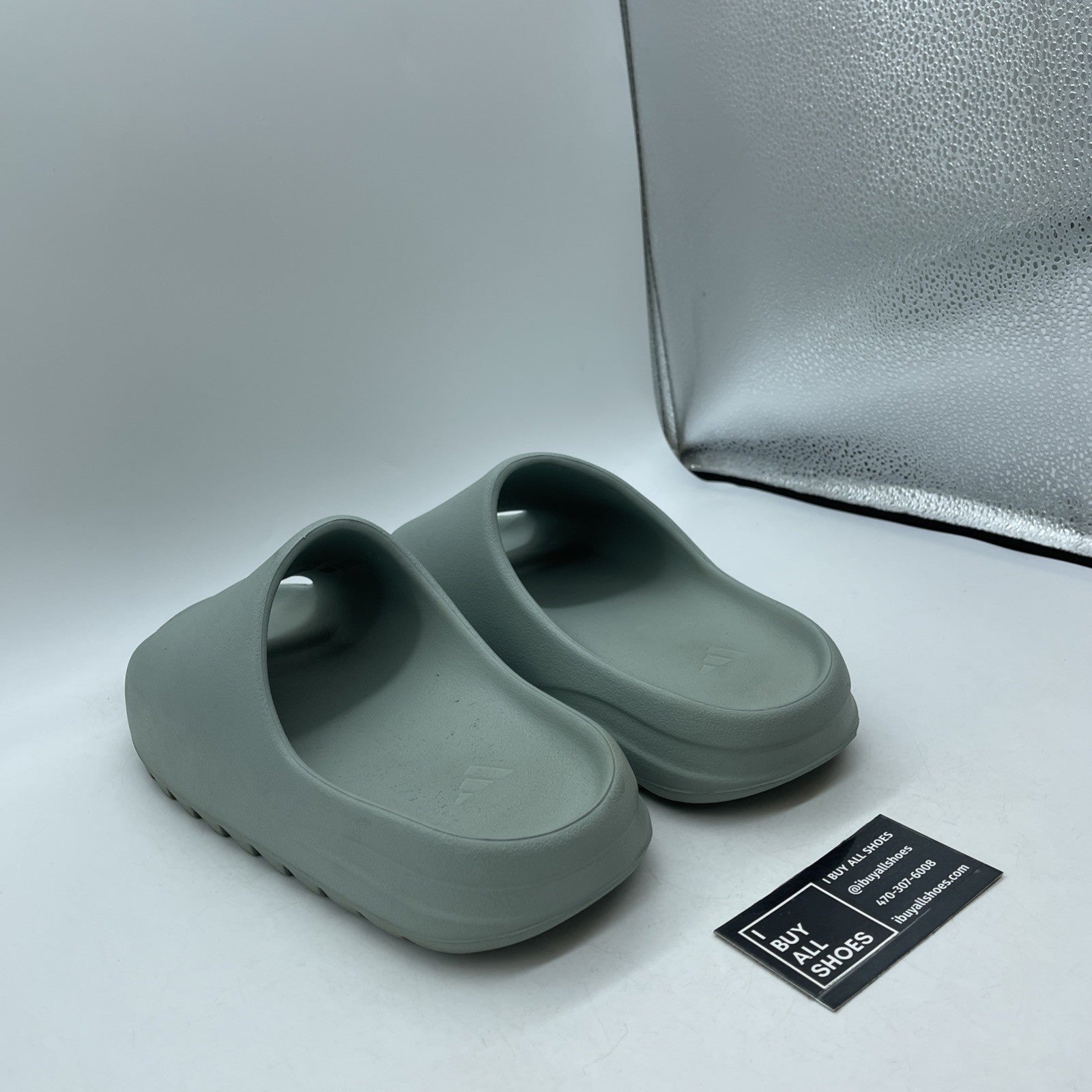 Size 13 - Yeezy Slides Salt Rubber Blue (ID5480)