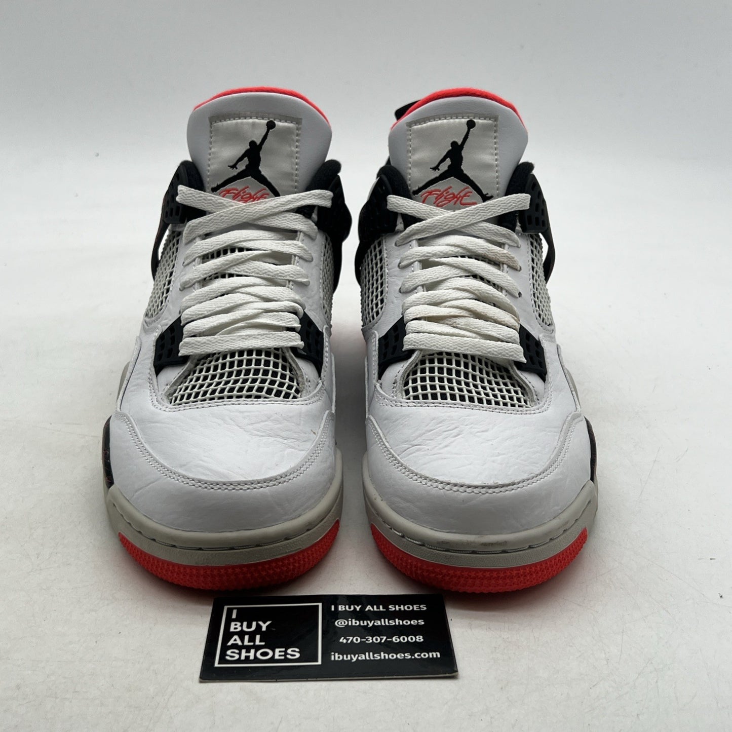 Size 10 - Air Jordan 4 Retro Pale Citron, Bright Crimson 2019 (308497-116)