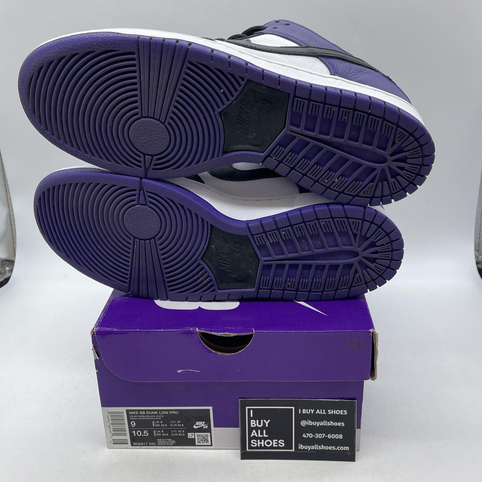 Size 9 - Nike Dunk SB Low Court Purple (BQ6817-500)