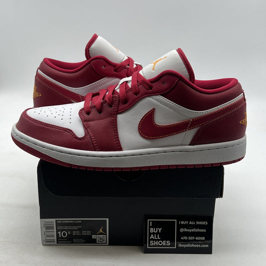 Size 10.5 - Air Jordan 1 Low Cardinal Red 2022 (553558-607)