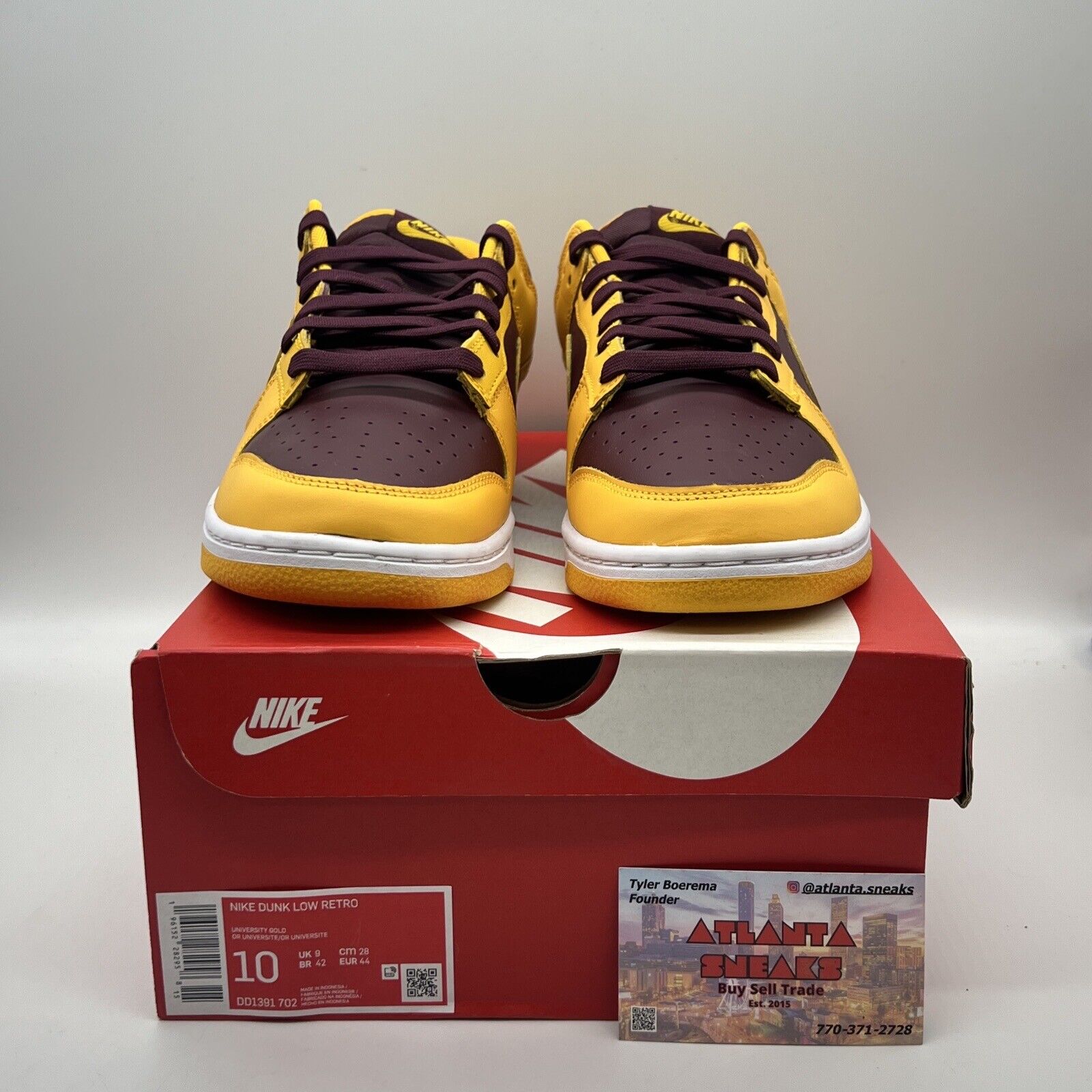 [DD1391-702] Mens Nike Dunk Low Retro 'Arizona State'