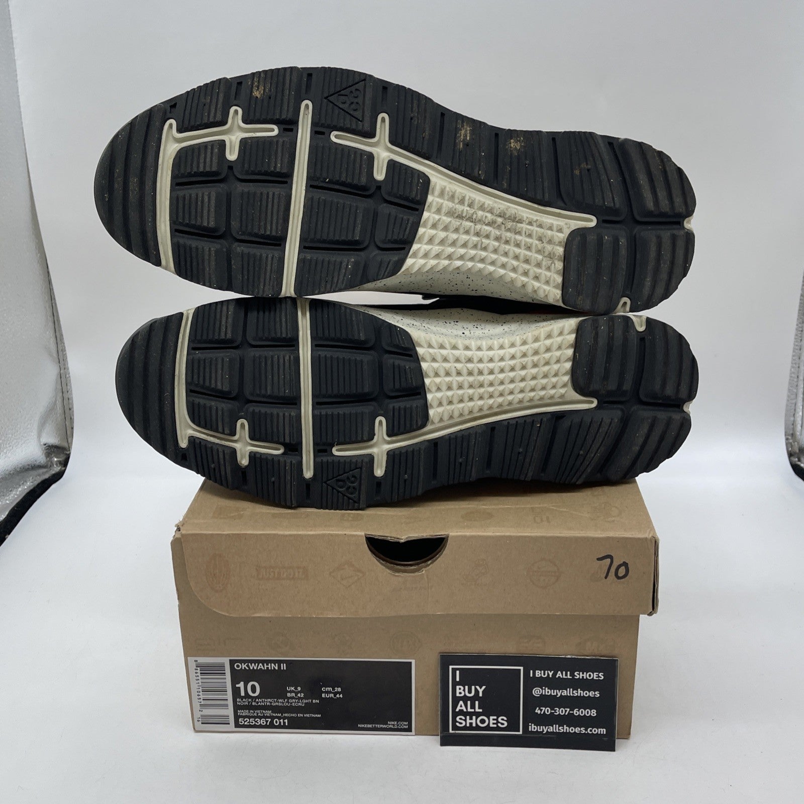 Size 10 - NIKE ACG OKWAHN II 2 Cloudnova White Pearl (525367-011)