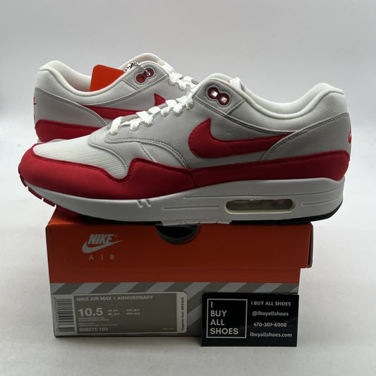 Size 10.5 - Nike Air Max 1 OG Anniversary 2017 Re-Release Red (908375-103)