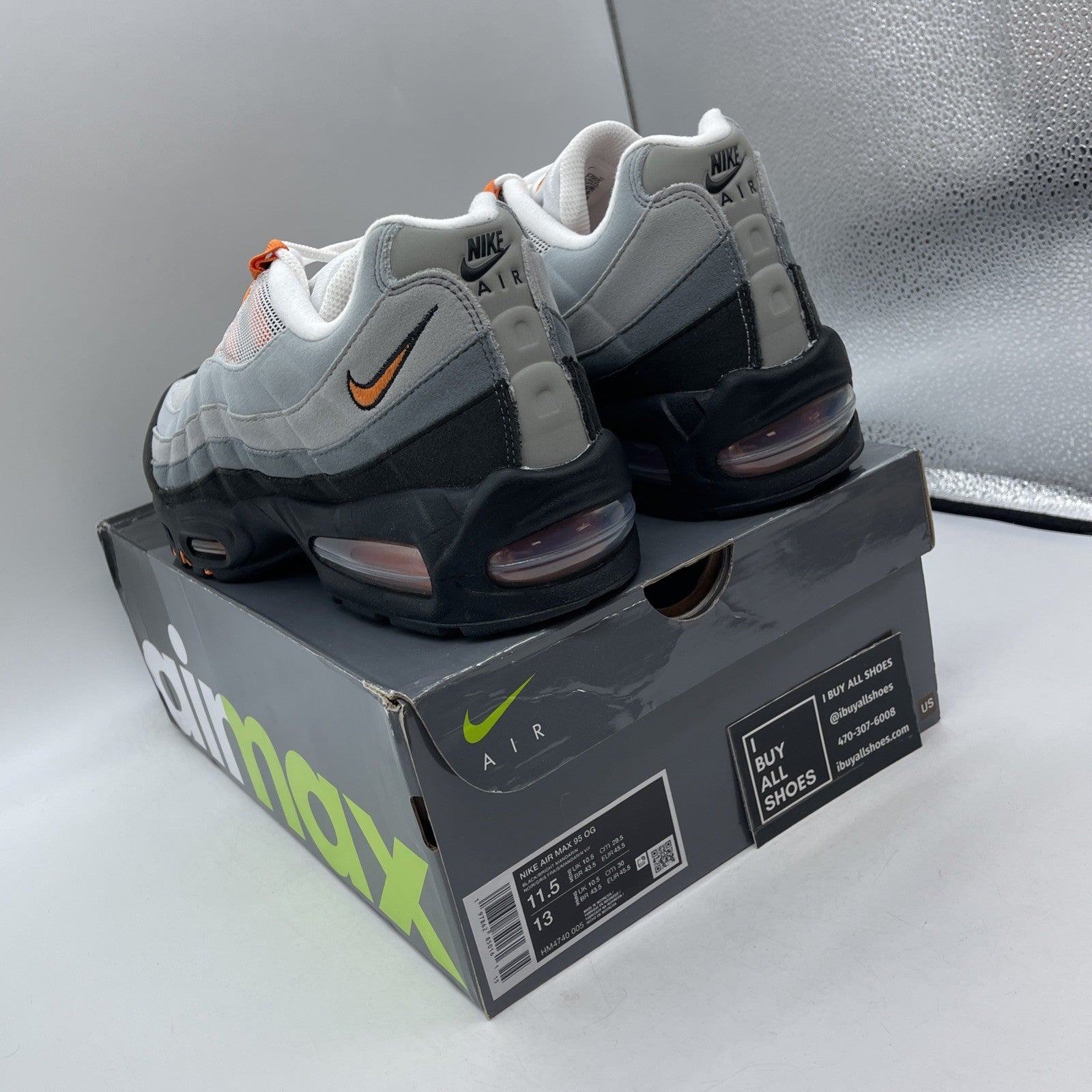 Size 11.5 - Nike Air Max 95 OG Big Bubble Bright Mandarin Orange 2.0 HM4740-101