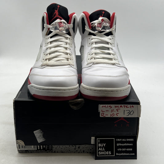 Size 11.5 - Air Jordan 5 Retro 2016 Low Fire Red (819171-101)