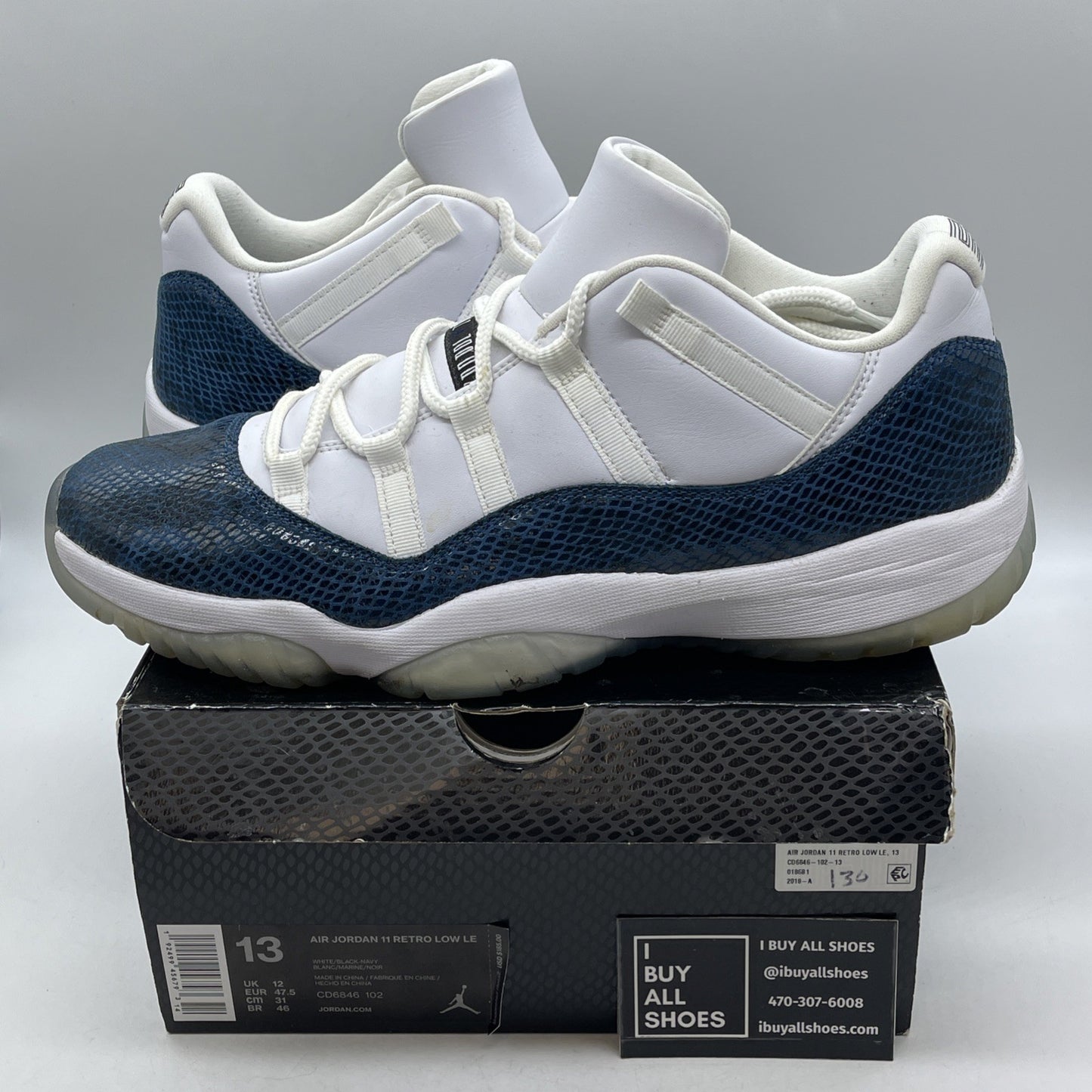 Size 13 - Air Jordan 11 Retro Low Snakeskin 2019 (CD6846-102)