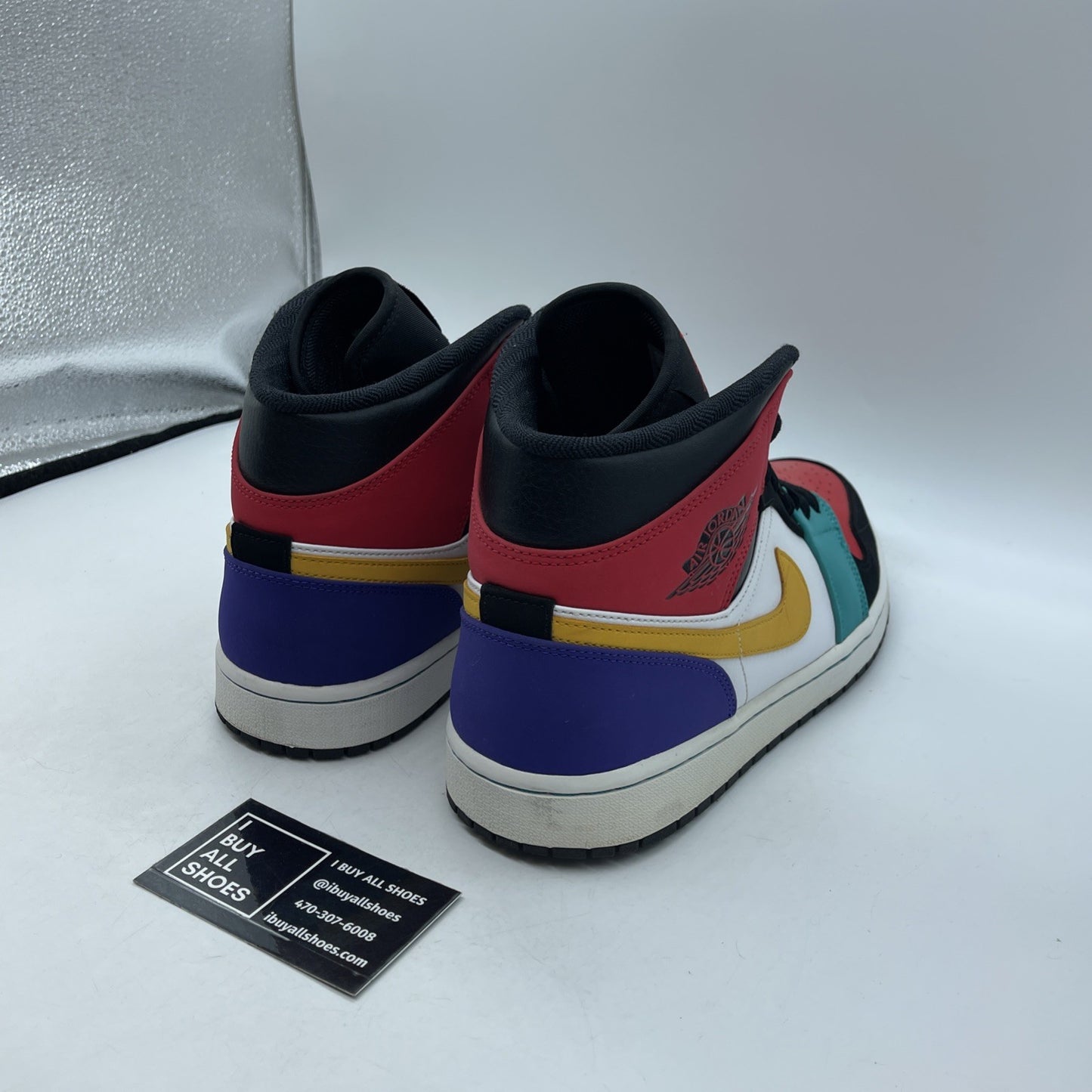 Size 11 - Air Jordan 1 Mid Multi-Color Suede Leather (554724-125)