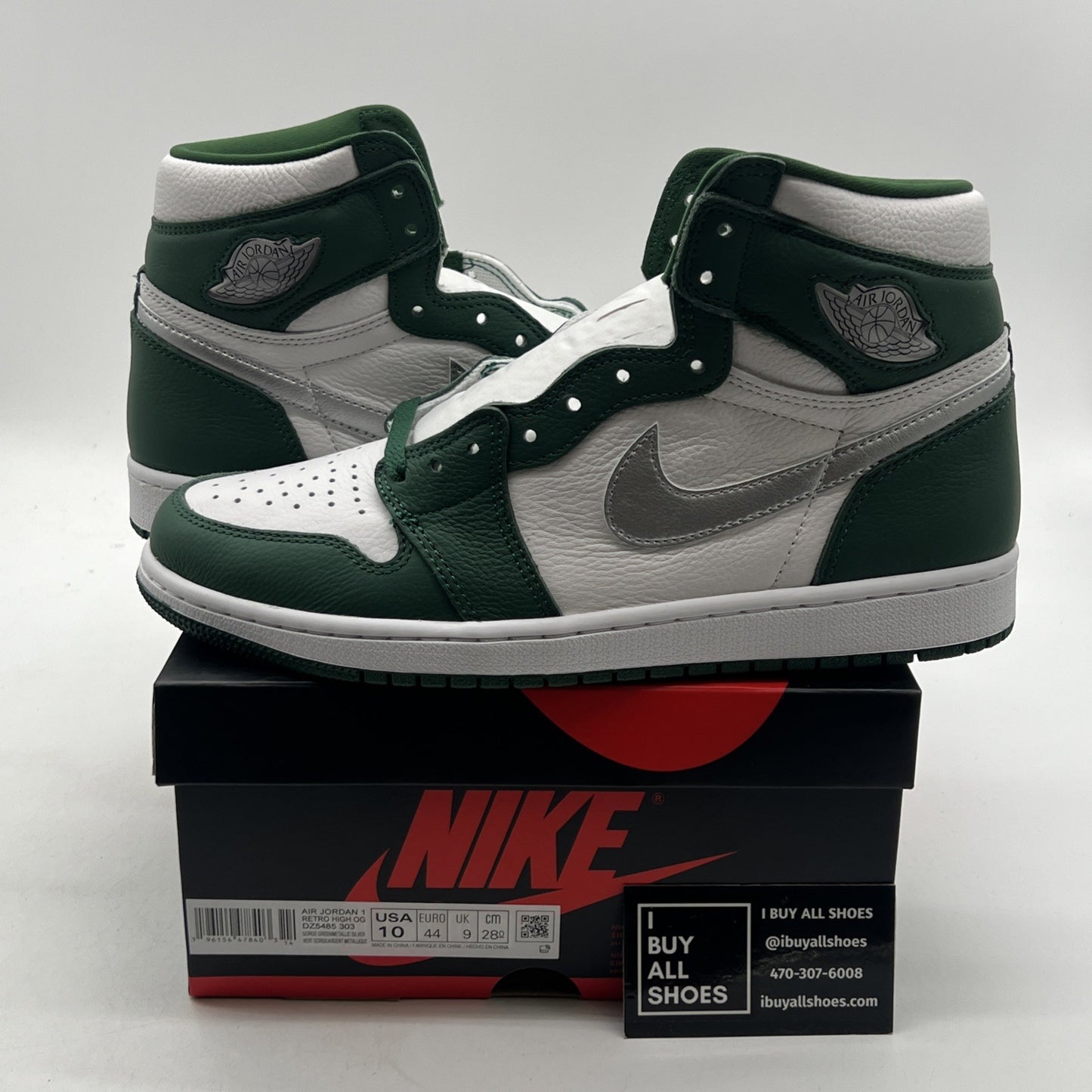 Size 10 - Air Jordan 1 Retro OG High Gorge Green (DZ5485-303)