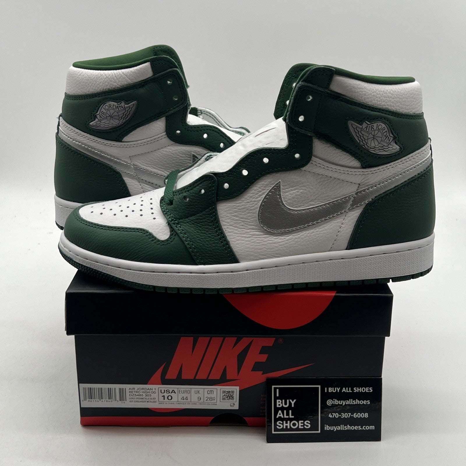 Size 10 - Air Jordan 1 Retro OG High Gorge Green (DZ5485-303)