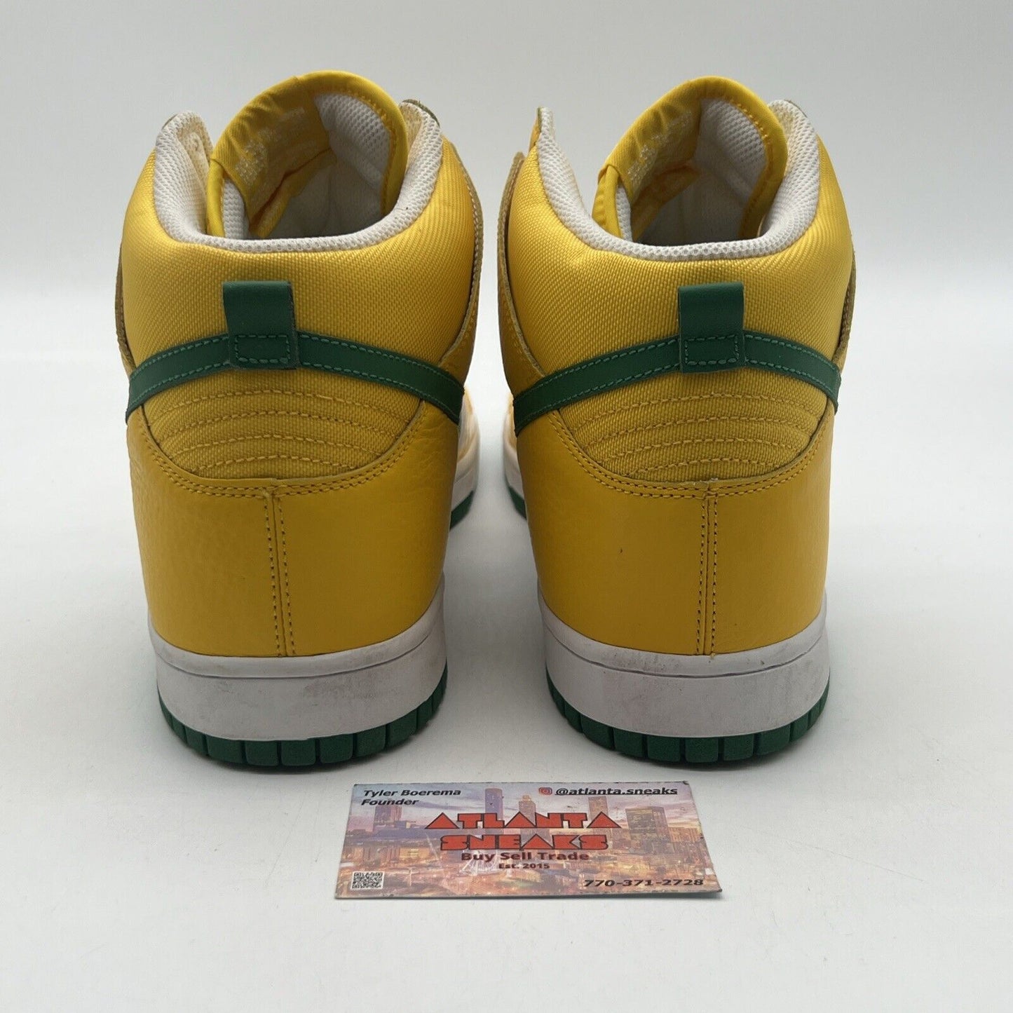 Size 13 - Nike Dunk High Yellow White Green (317982-731)