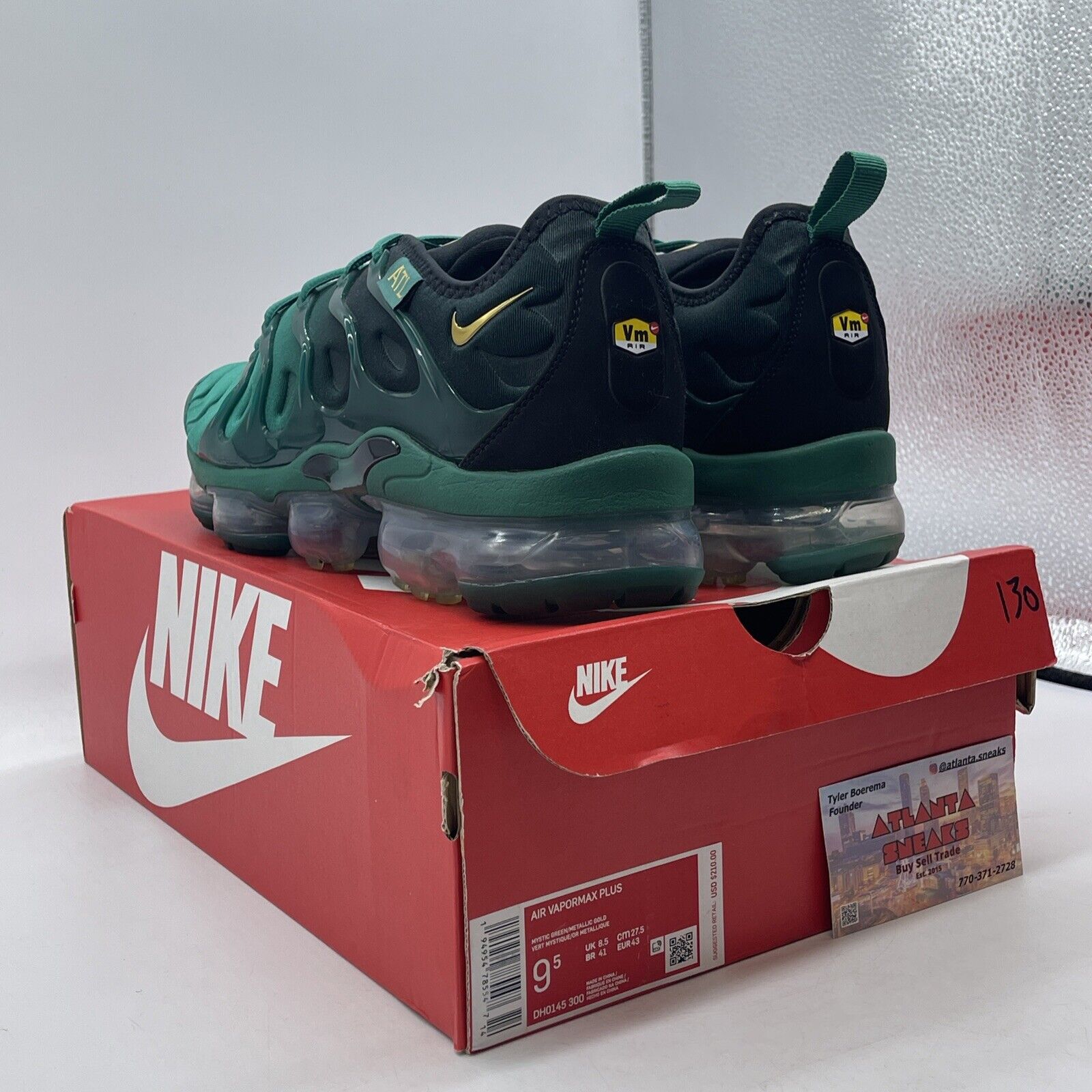 Size 9.5 - Nike Air VaporMax Plus City Special - Atlanta Green (DH0145-300)