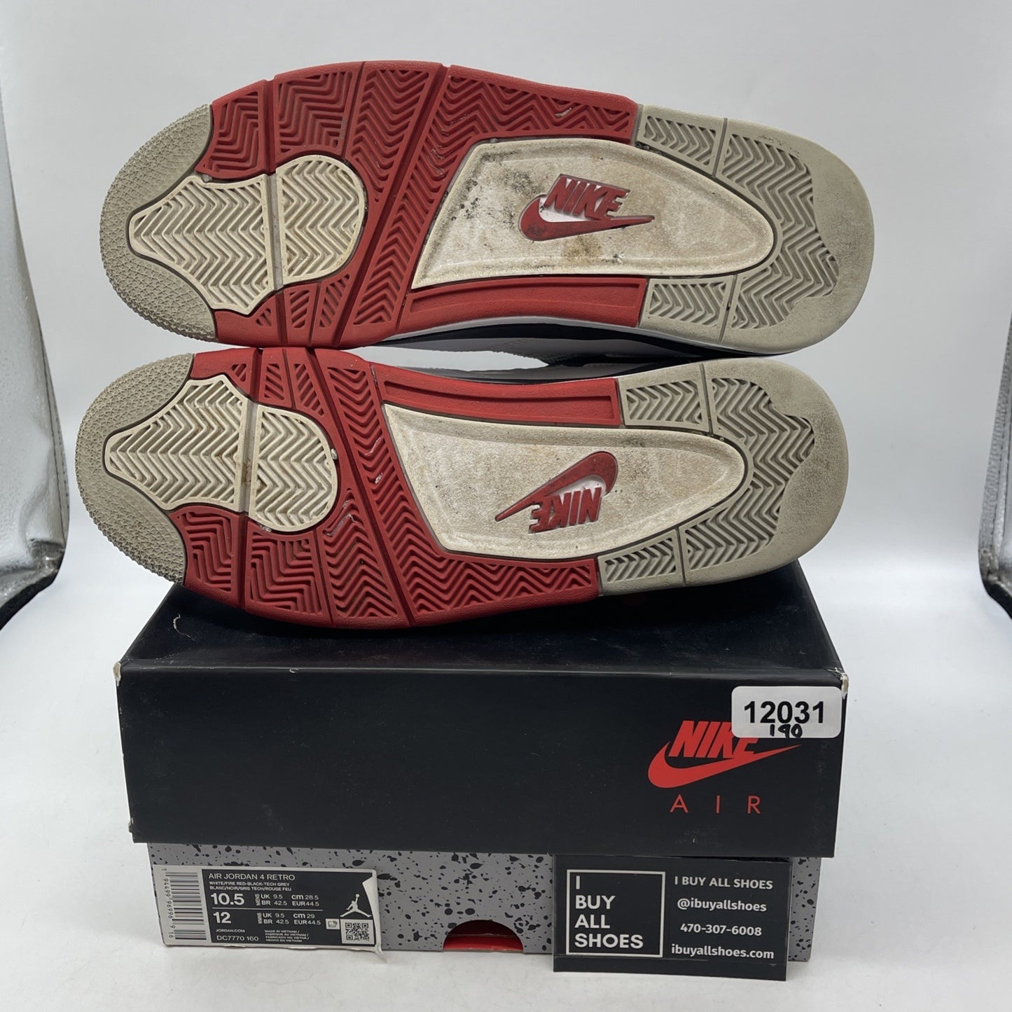 Size 10.5 - Air Jordan 4 Retro OG Mid Fire Red (DC7770-160)