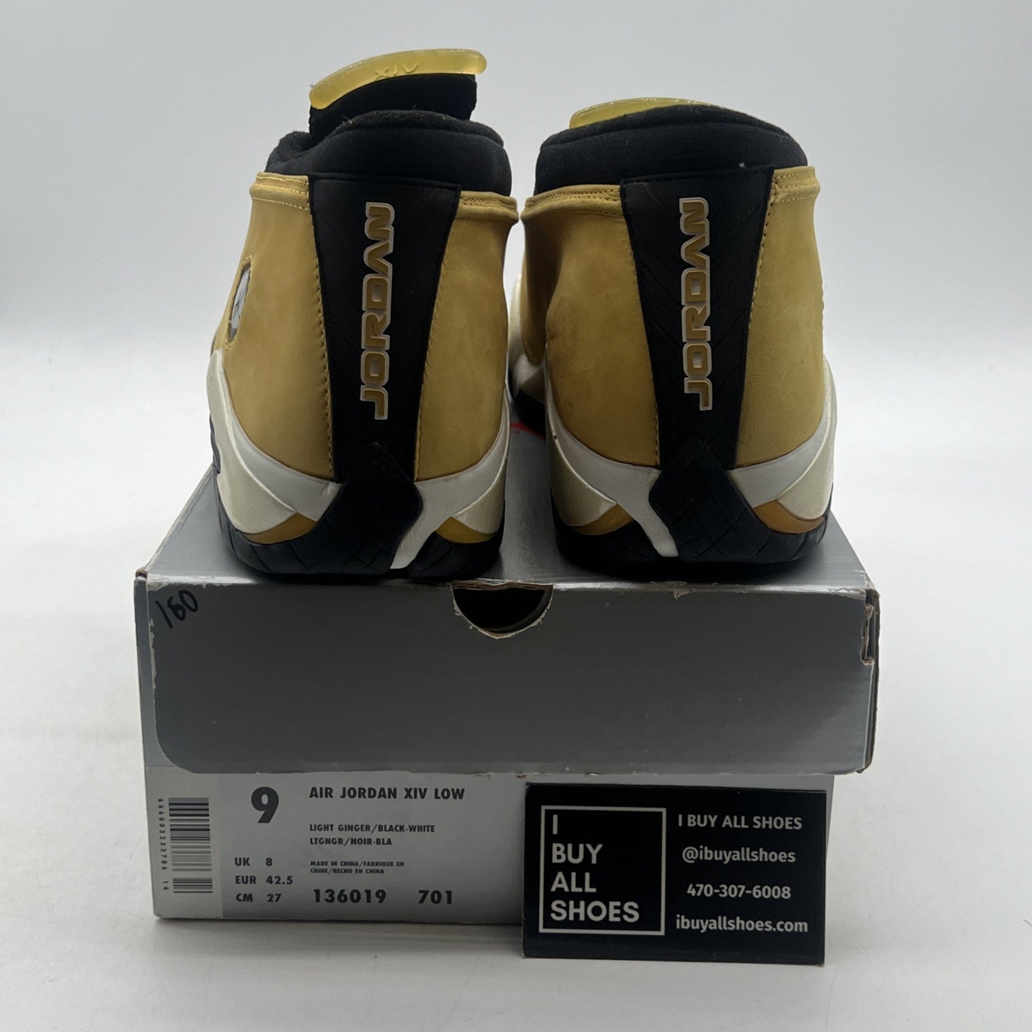 Size 9 - Air Jordan 14 OG Low Ginger 1999 (136019-701)