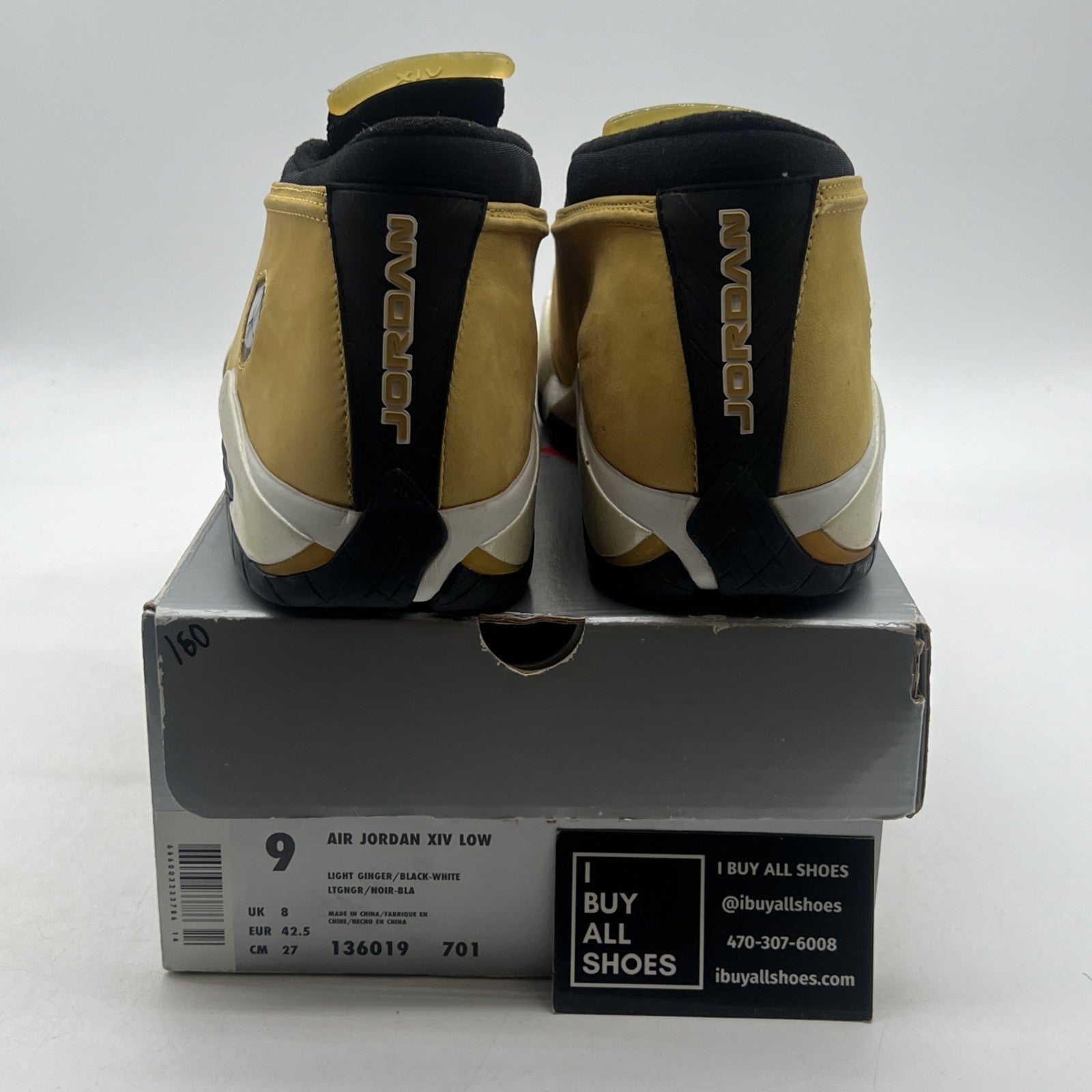 Size 9 - Air Jordan 14 OG Low Ginger 1999 (136019-701)