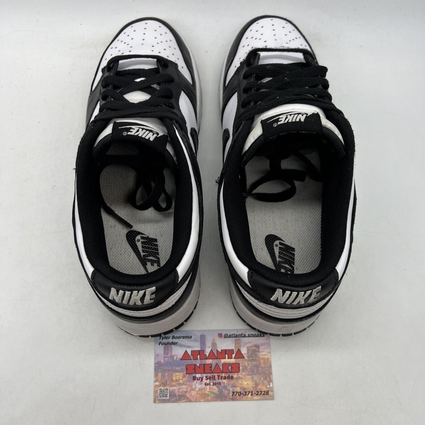 Size 9 - Nike Dunk Low Black White Leather (DD1391-100)