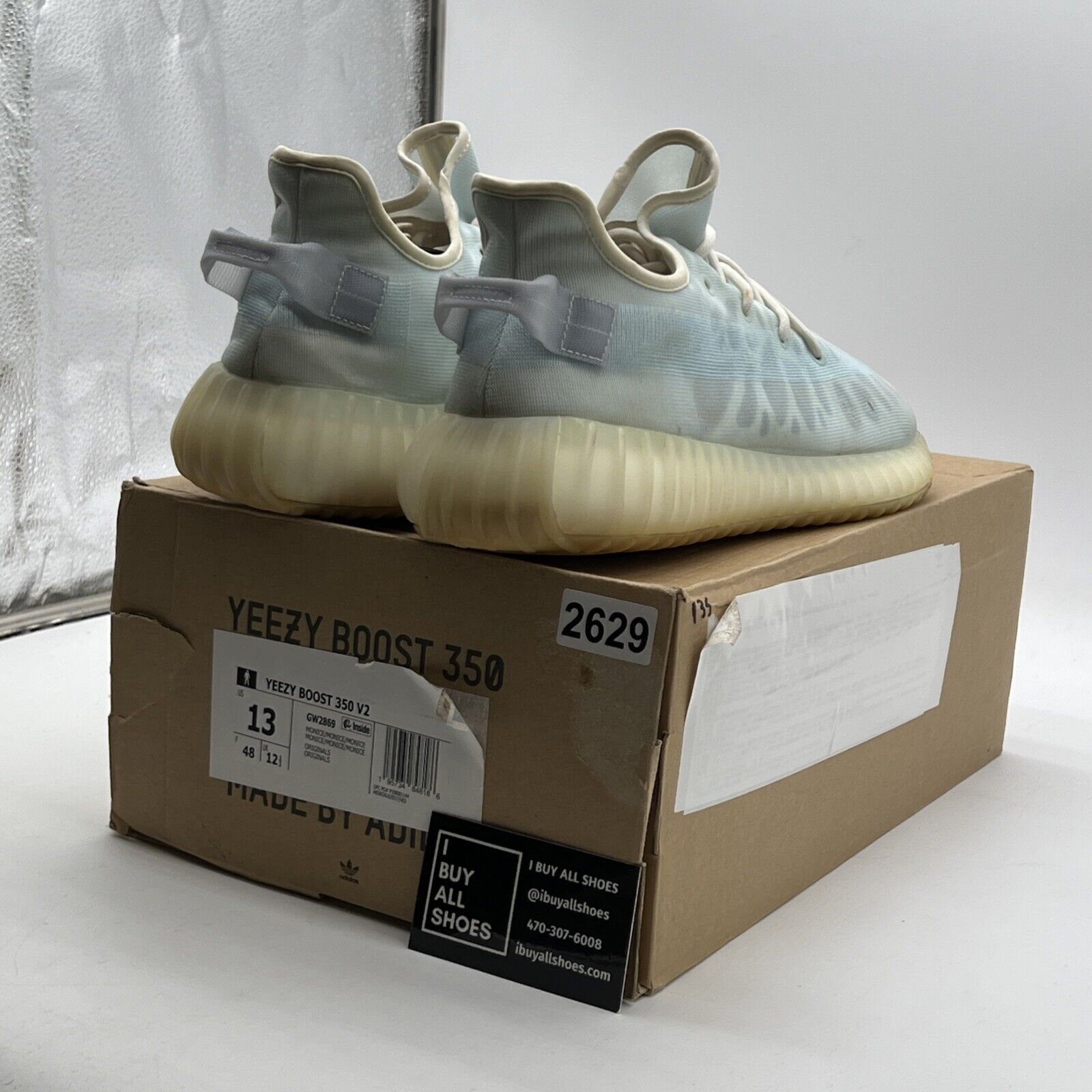 Size 13 - adidas Yeezy Boost 350 V2 Mono Ice (GW2869)