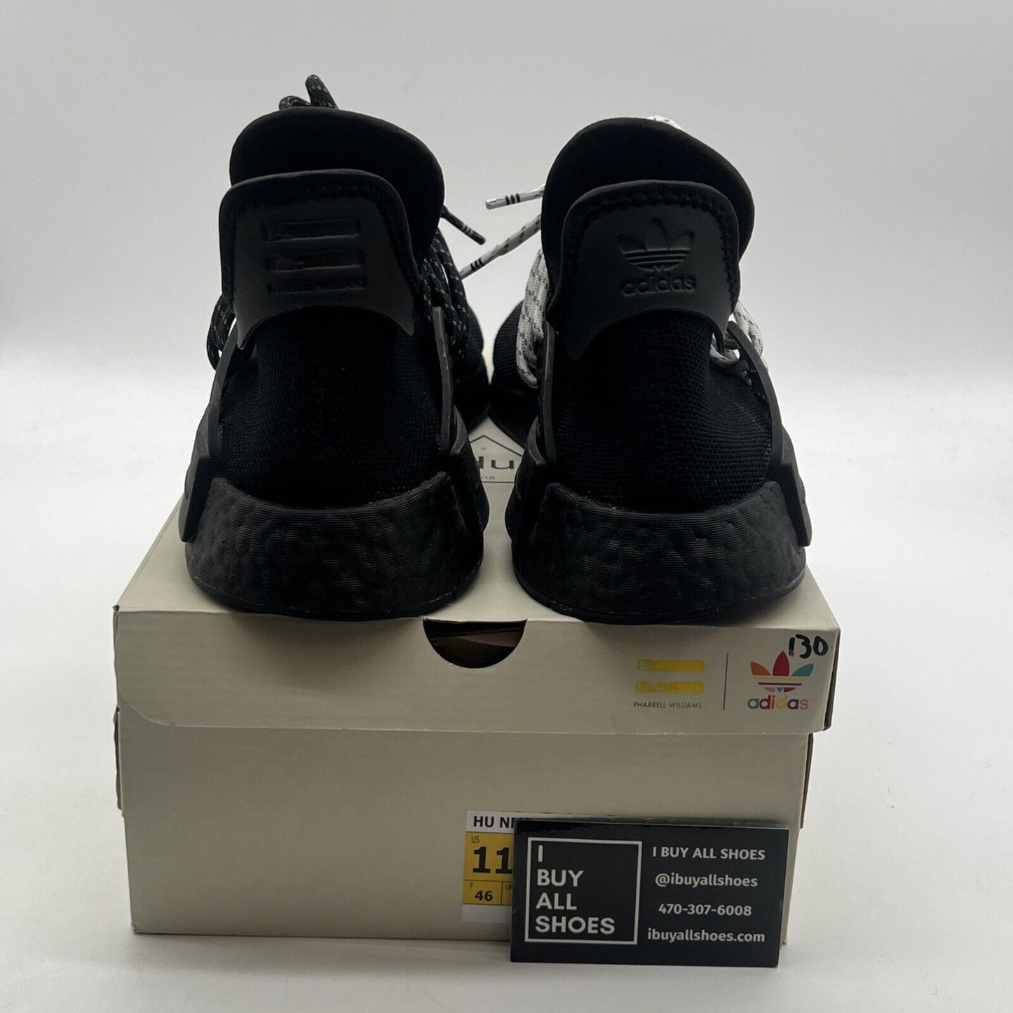 Size 11.5 - adidas Pharrell x NMD Human Race Black (GY0093)