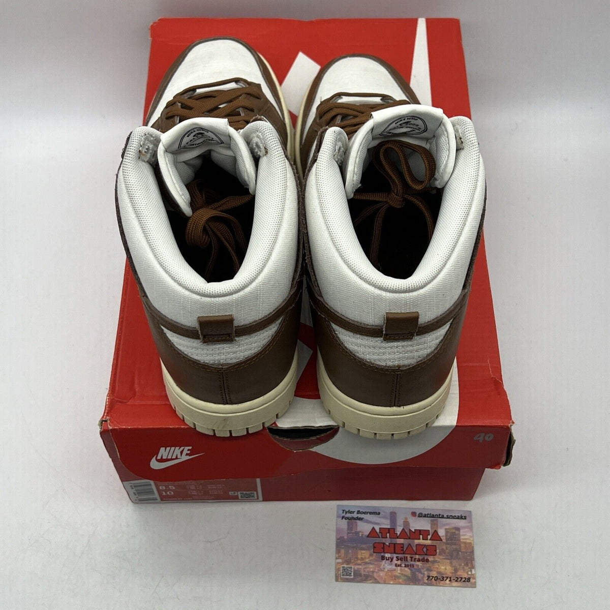 Size 8.5 - Nike Dunk Vintage High Certified Fresh - Pecan Leather (DQ8800-200)