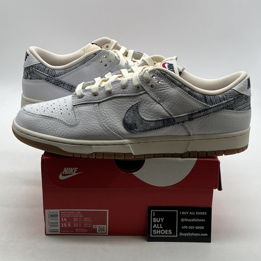 Size 14 - Nike Dunk Low Washed Denim (FN6881-100)