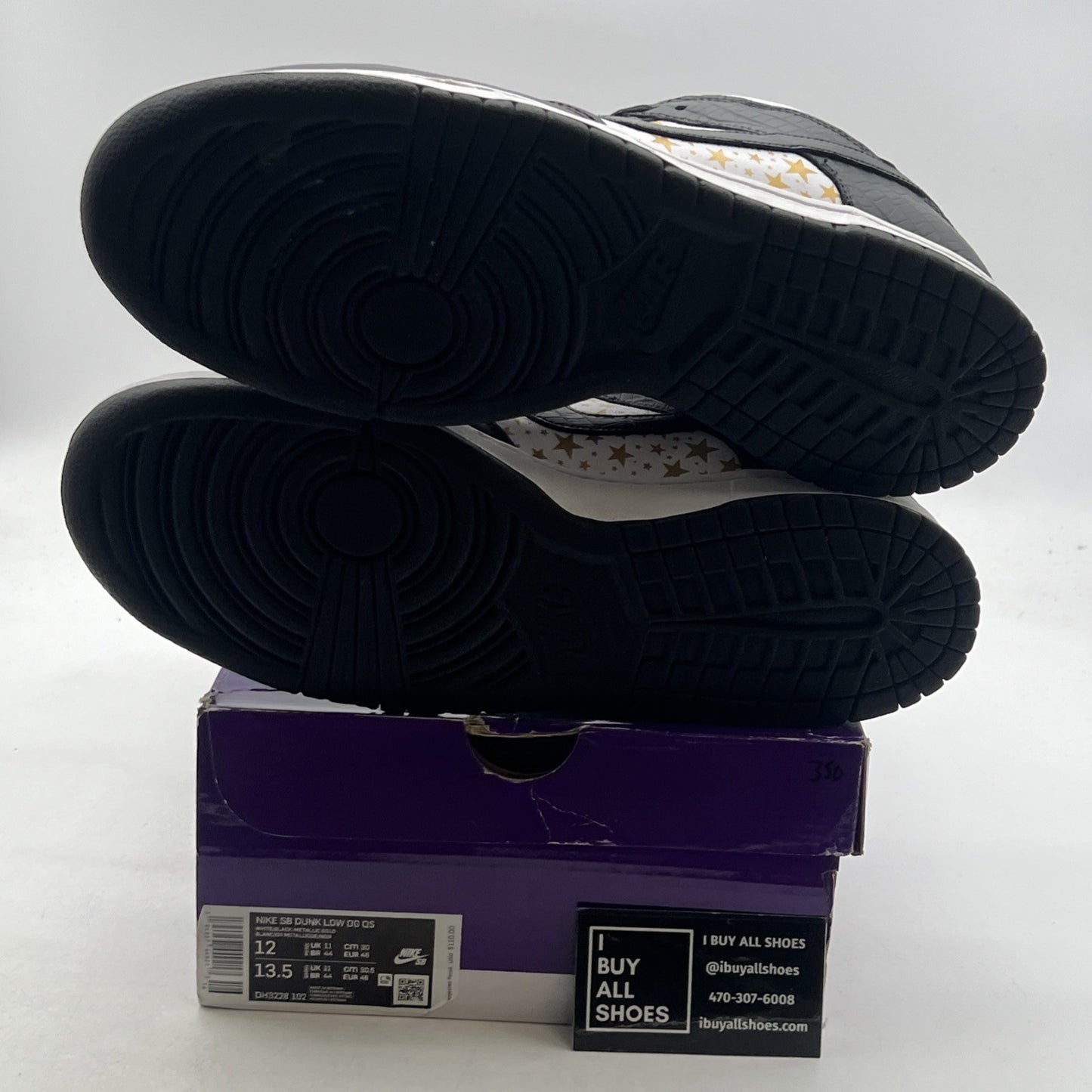 Size 12 - Nike SB Dunk Low Supreme Stars Black 2021 (DH3228-102)