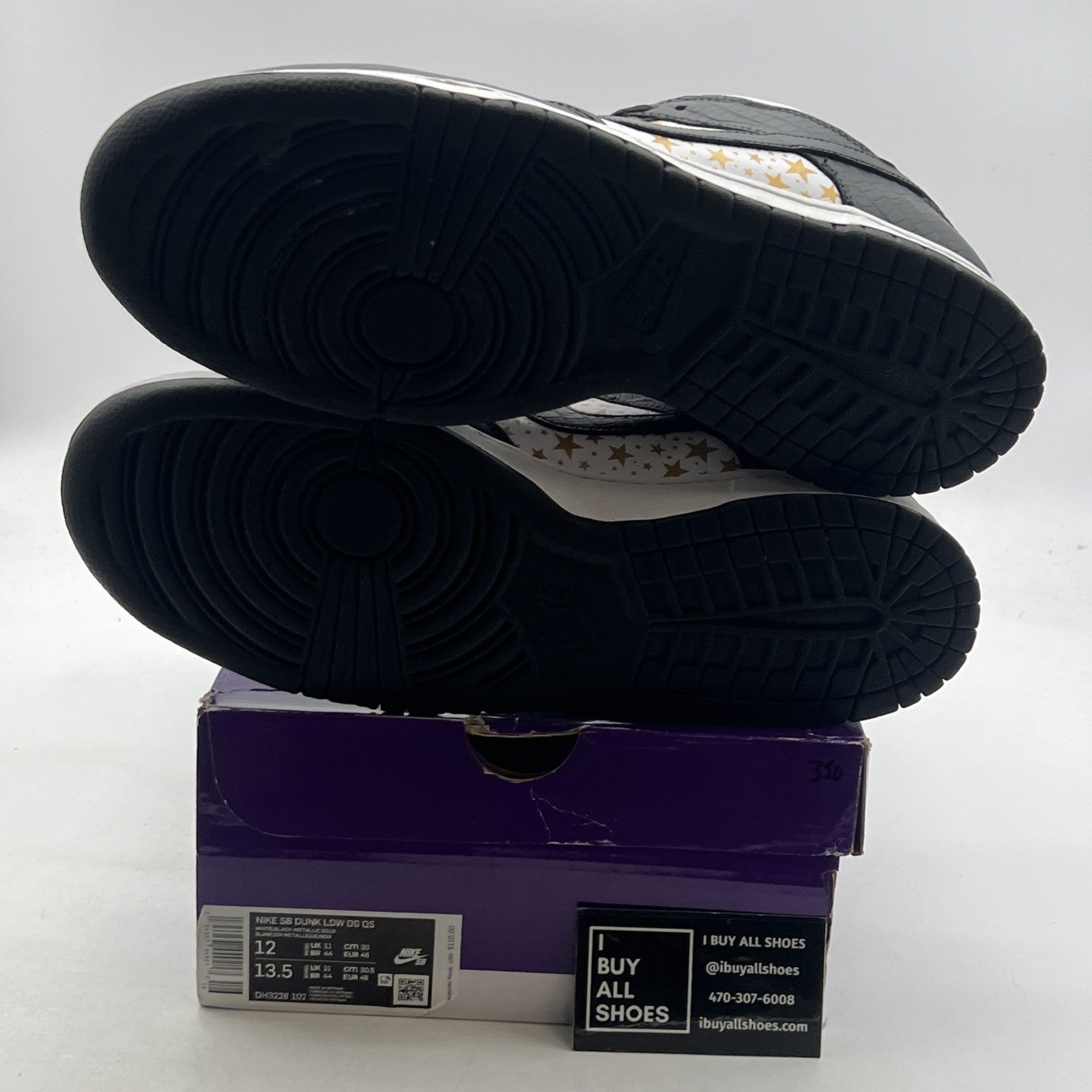 Size 12 - Nike SB Dunk Low Supreme Stars Black 2021 (DH3228-102)