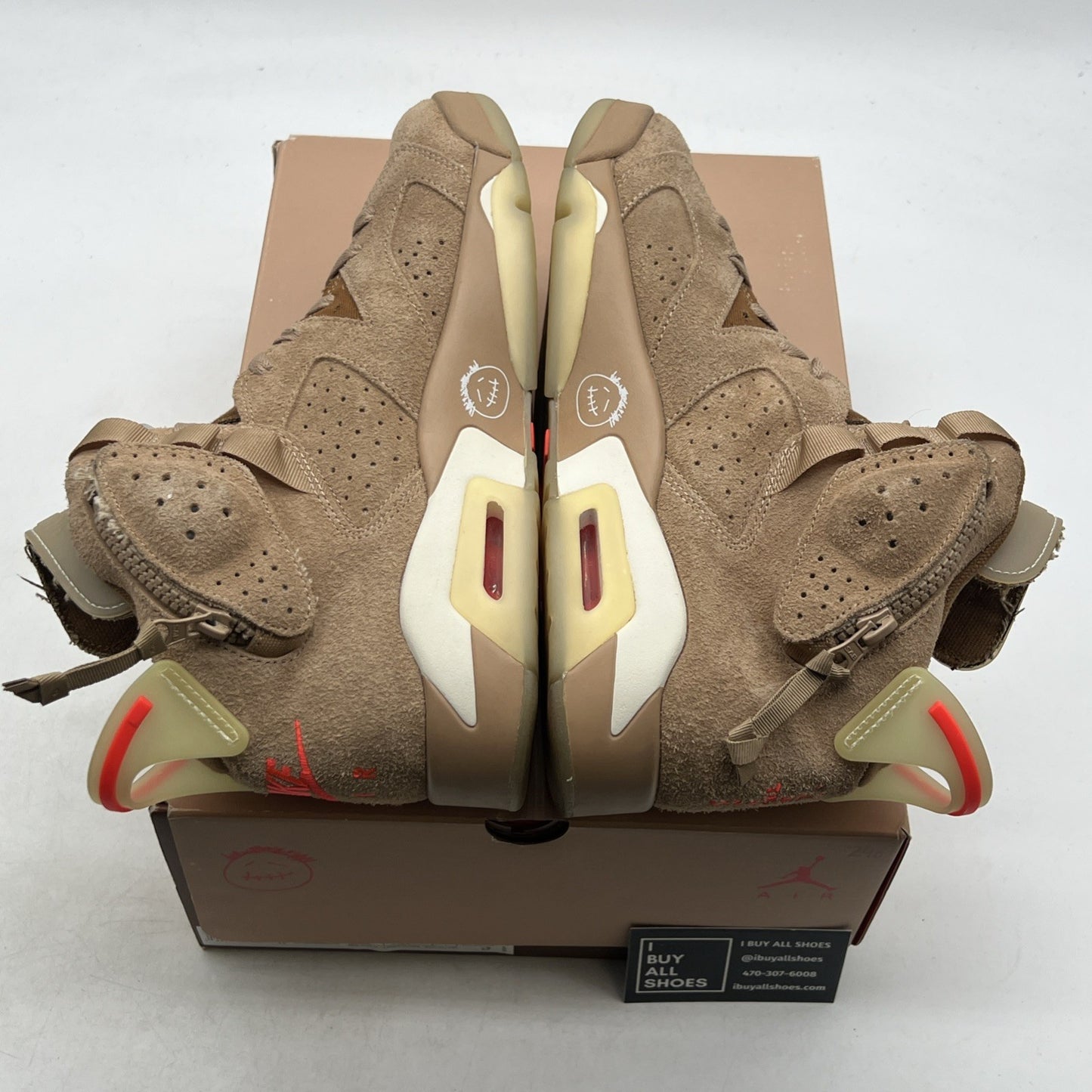 Size 10.5 - Air Jordan 6 Retro x Travis Scott Mid British Khaki (DH0690-200)