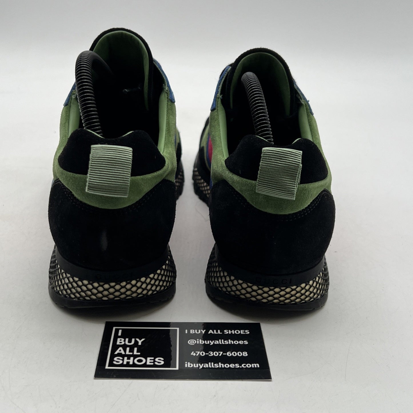 Size 8G - Gucci Multicolor Suede and Nylon Icaro Sneakers