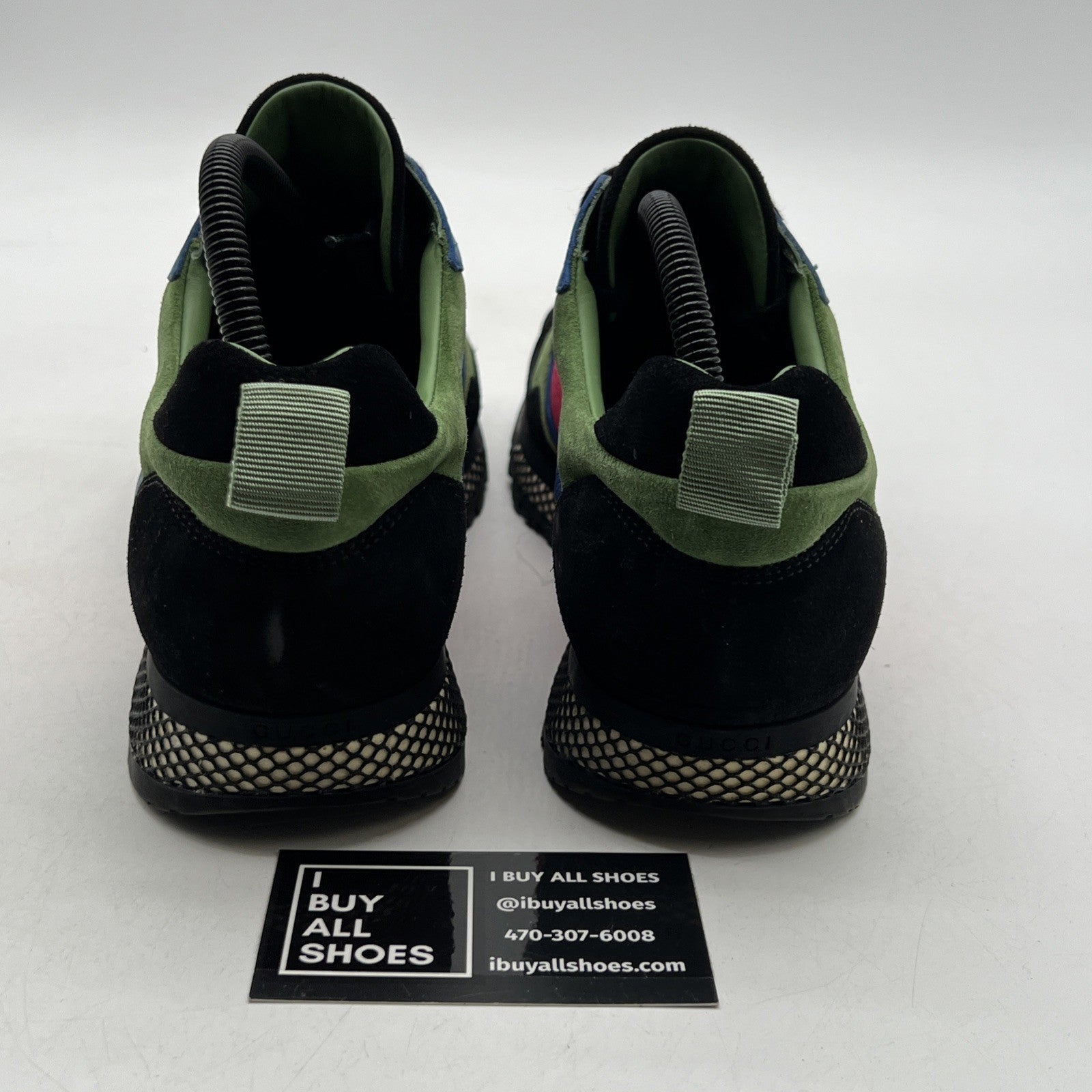 Size 8G - Gucci Multicolor Suede and Nylon Icaro Sneakers