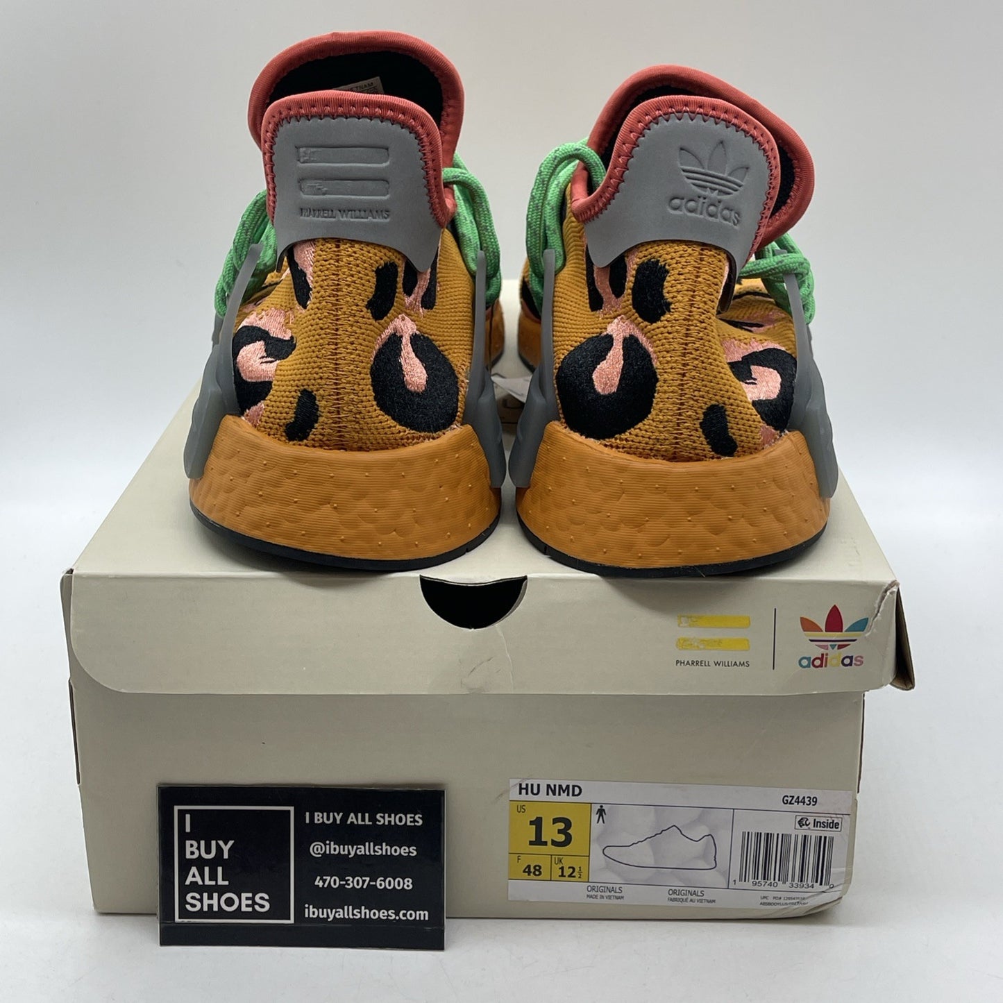 Size 13 - Adidas Pharrell x NMD Human Race Animal Print (GZ4439)