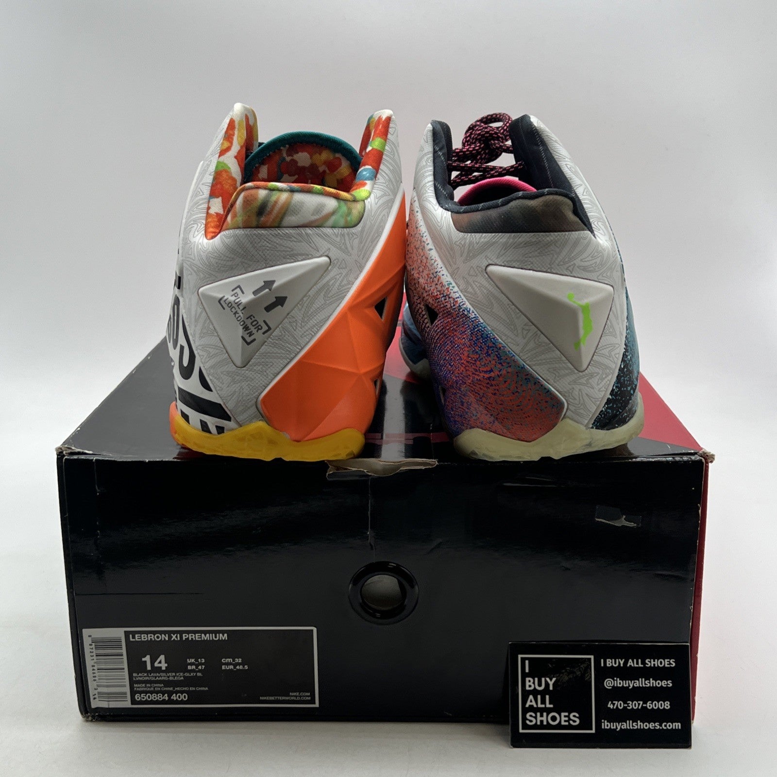 Size 14 - Nike LeBron 11 Premium What The LeBron (650884-400)