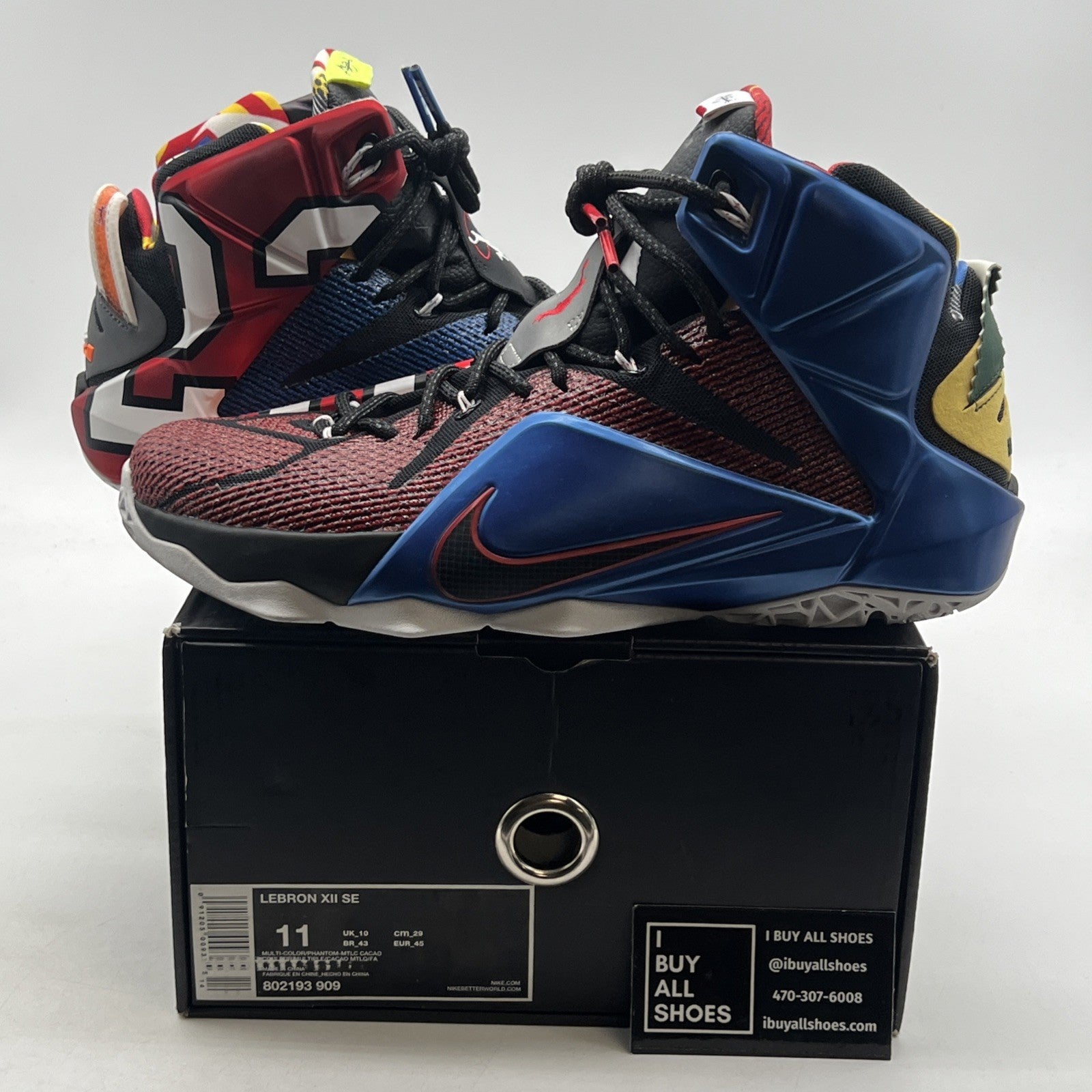 Size 11 - Nike LeBron 12 SE What The (802193-909)