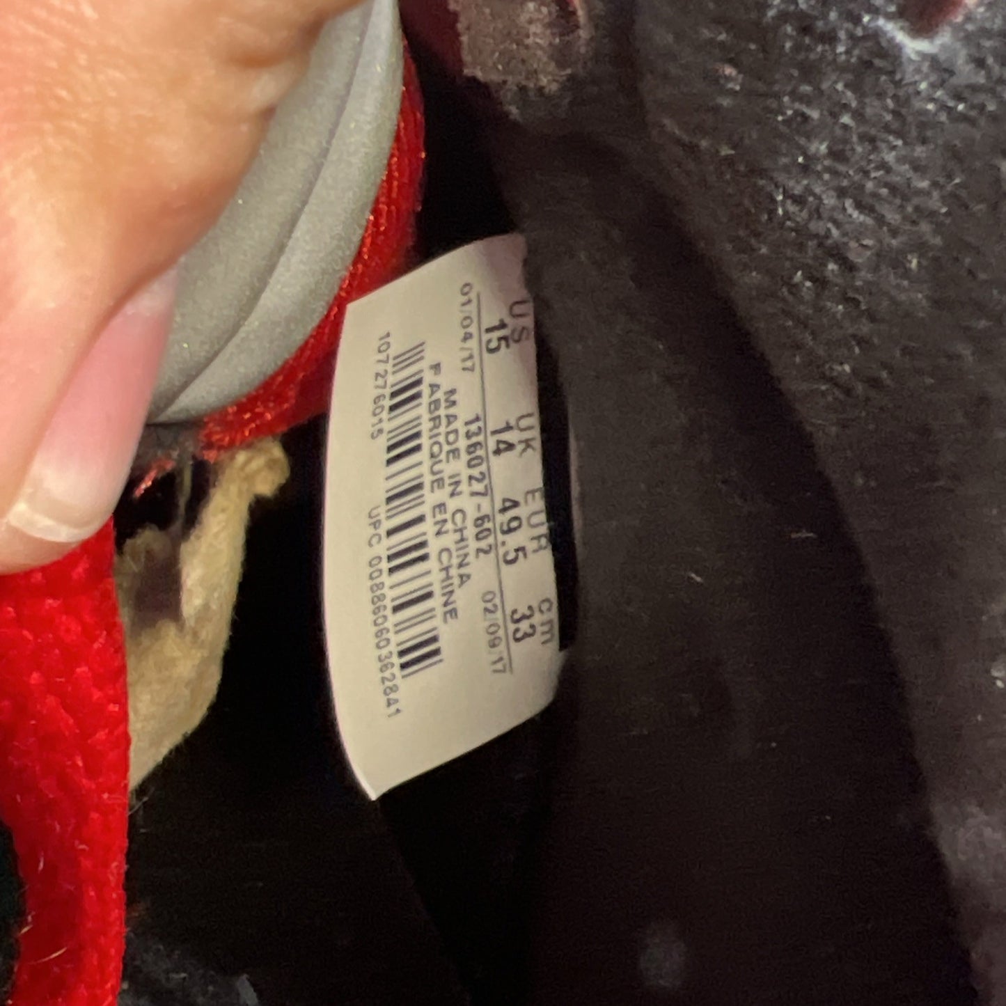 Size 15 - Air Jordan 5 Retro Red Suede (136027-602)