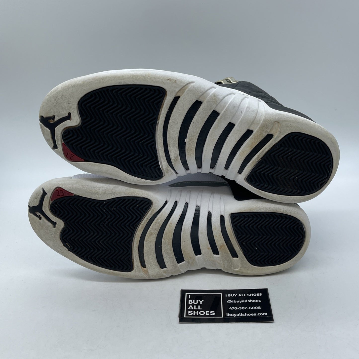 Size 9 - Jordan 12 Retro Mid Playoff Black White Red Leather (CT8013-006)