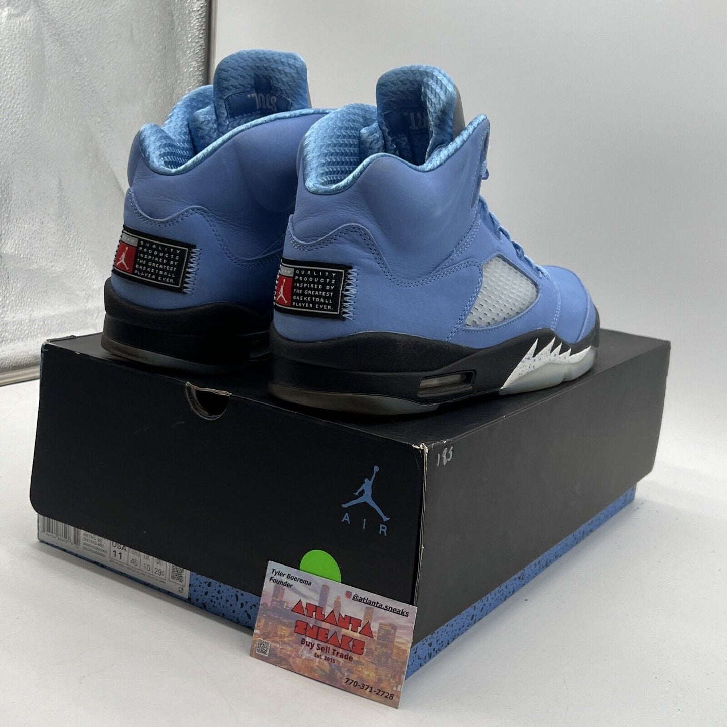Size 11 - Jordan 5 Retro SE Mid UNC Black Grey Suede Blue (DV1310-401)