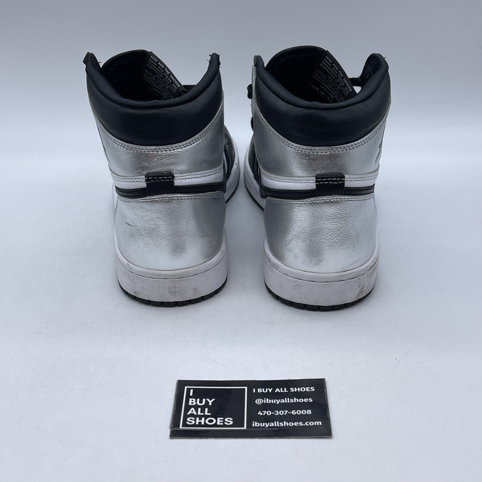 Size 10 - Air Jordan 1 High OG Metallic Silver (CD0461-001)