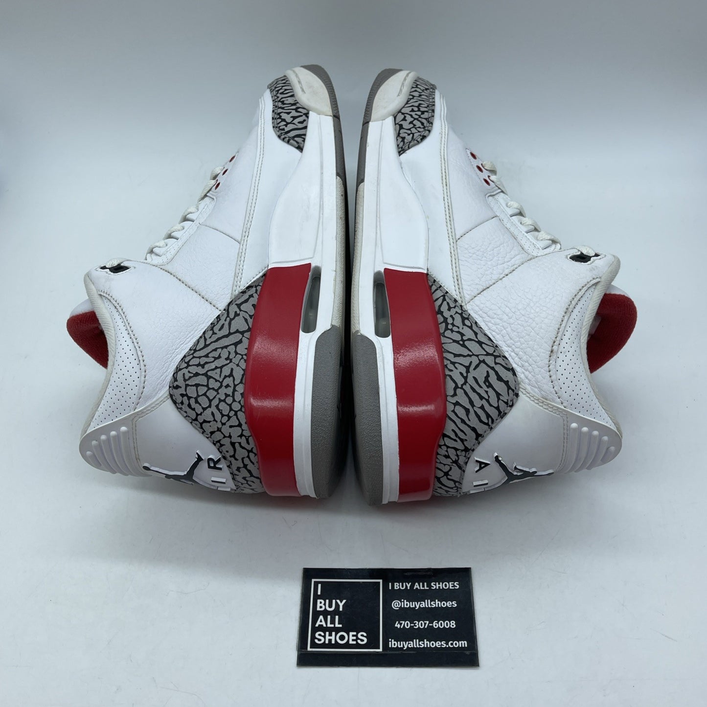 Size 12 - Jordan 3 Retro Hall of Fame 2018 White Grey Suede Leather (136064-116)