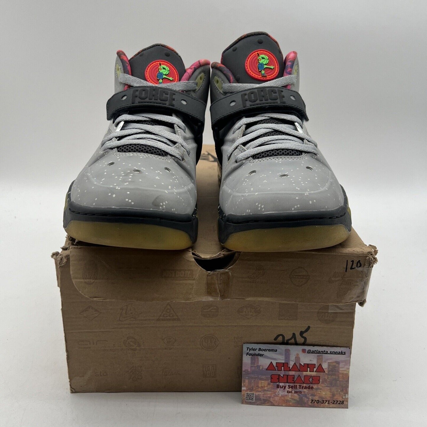 Size 11 - Nike Air Force Max 2013 PRM QS Area 72 Grey (597799-001)