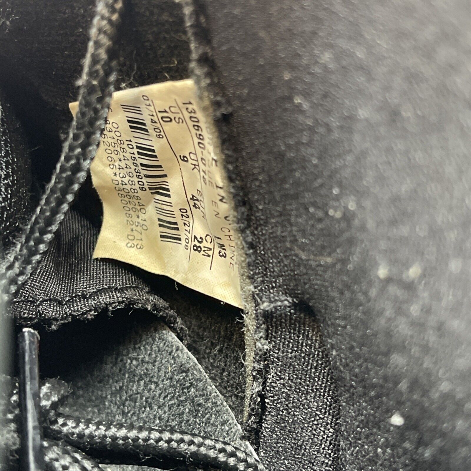 Size 10 - Air Jordan 12 Retro 2009 Nubuck Black Blue Suede Leather (130690-018)