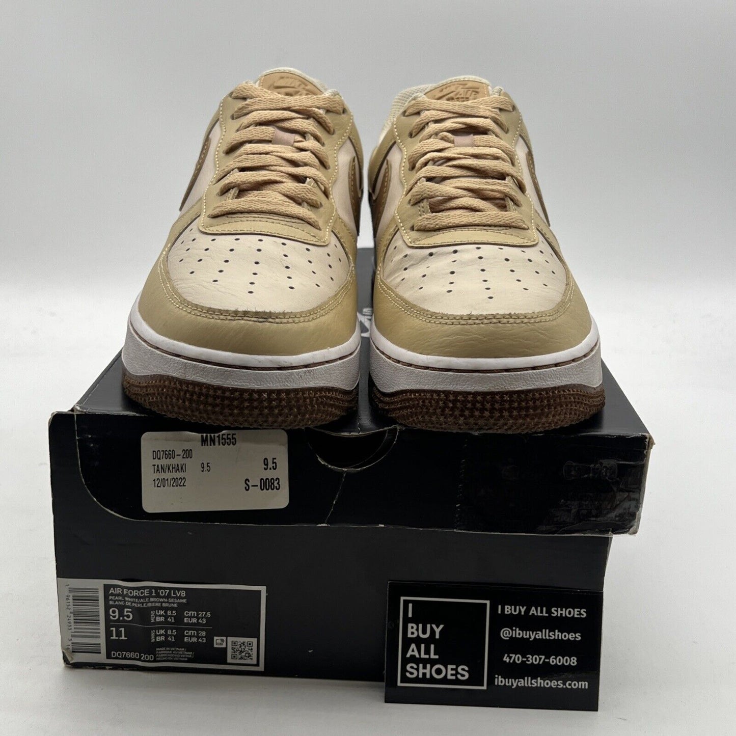 Size 9.5 - Nike Air Force 1 '07 LV8 EMB Inspected By Swoosh (DQ7660-200)