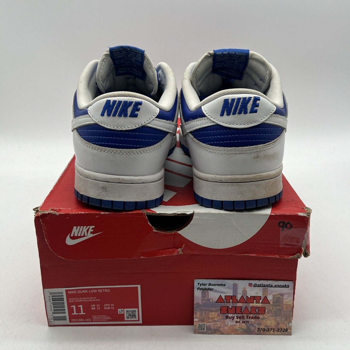 Size 11 - Nike Dunk Low Racer Blue 2022 Blue White Leather (DD1391-401)