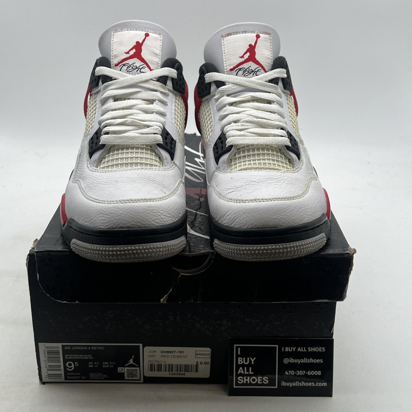 Size 9.5 - Air Jordan 4 Retro Mid Red Cement (DH6927-161)