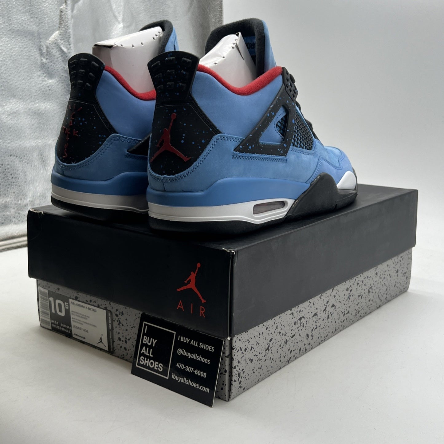 Size 10.5 - Air Jordan 4 Retro x Travis Scott Mid Cactus Jack (308497-406)