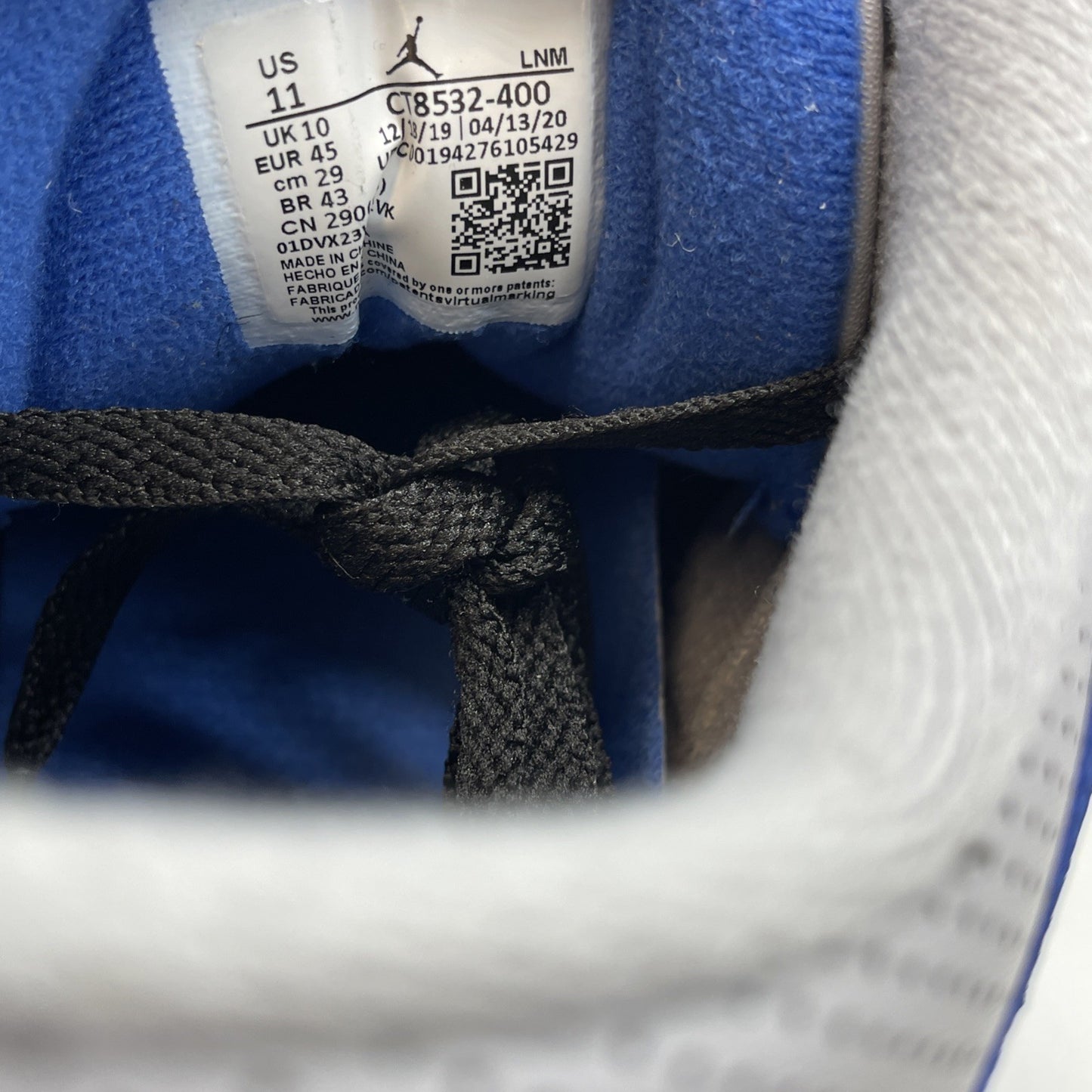 Size 11 - Jordan 3 Retro Varsity Royal Blue Grey Suede Leather (CT8532-400)