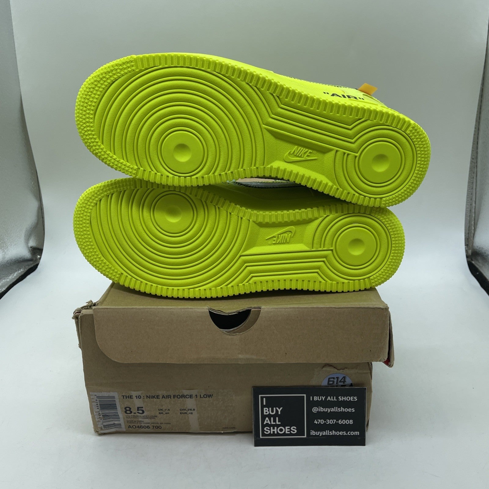 Size 8.5 - Nike Off-White x Air Force 1 Low Volt (AO4606-700)