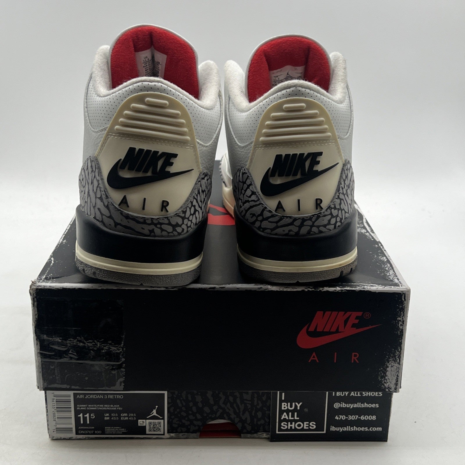 Size 11.5 - Air Jordan 3 Retro Mid White Cement Reimagined (DN3707-100)