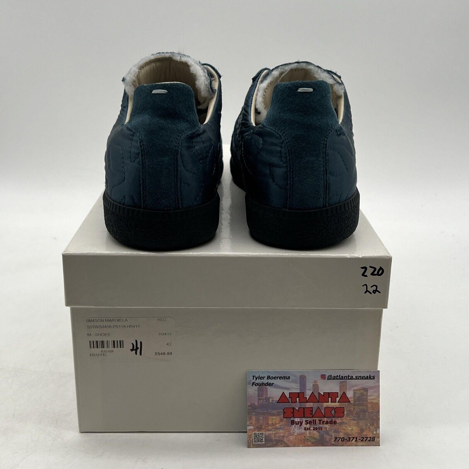 Size 9 - Maison Martin Margiela Padded Suede GAT Sneakers