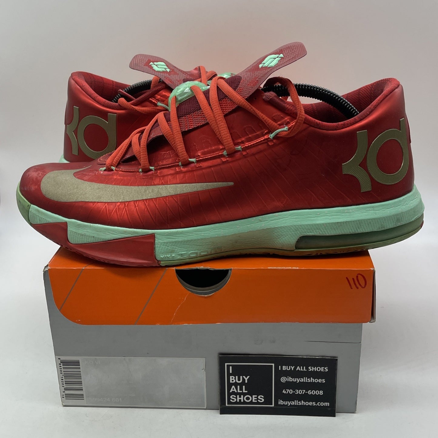 Size 12 - Nike KD 6 Christmas (599424-601)