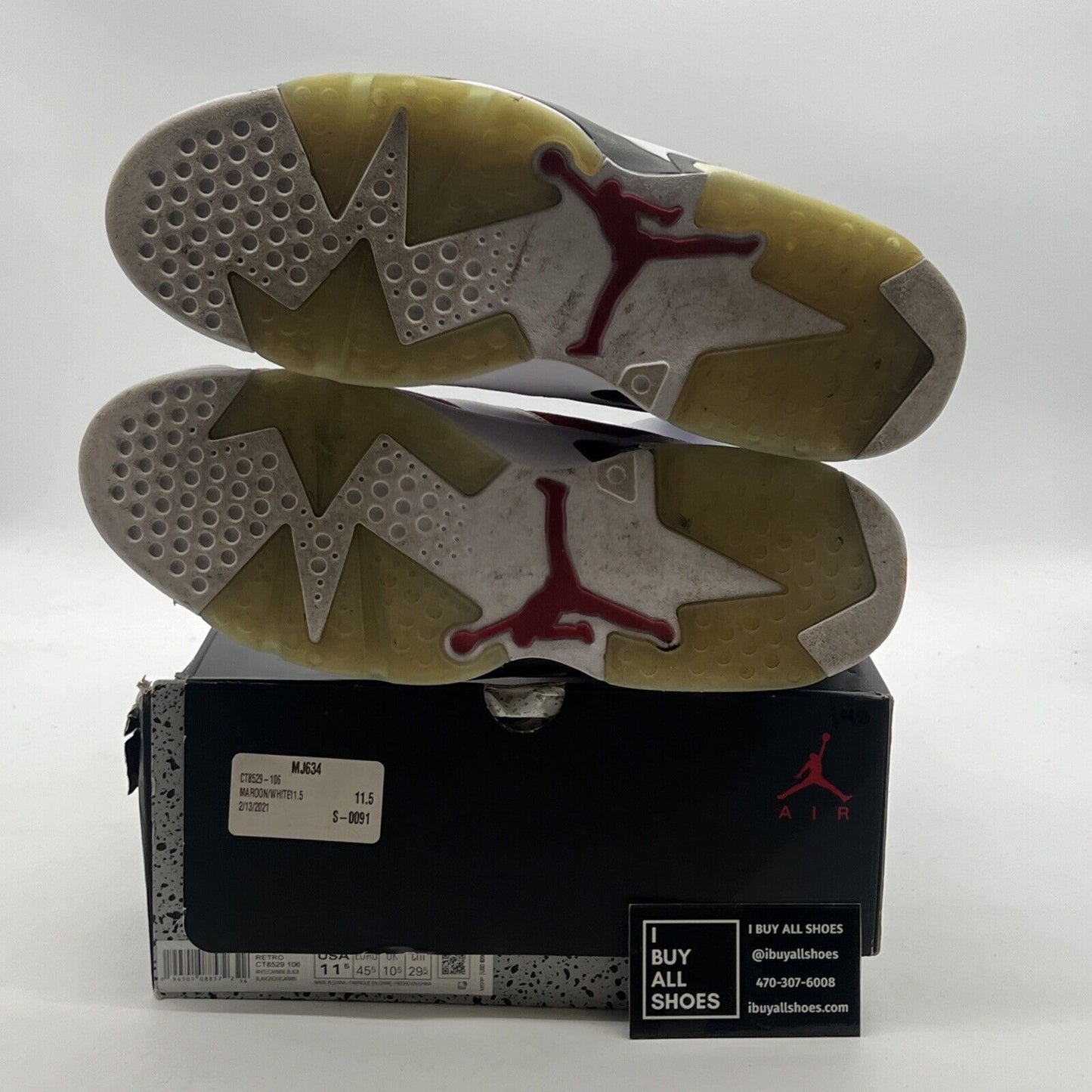 Size 11.5 - Air Jordan 6 Retro OG Mid Carmine (CT8529-106)