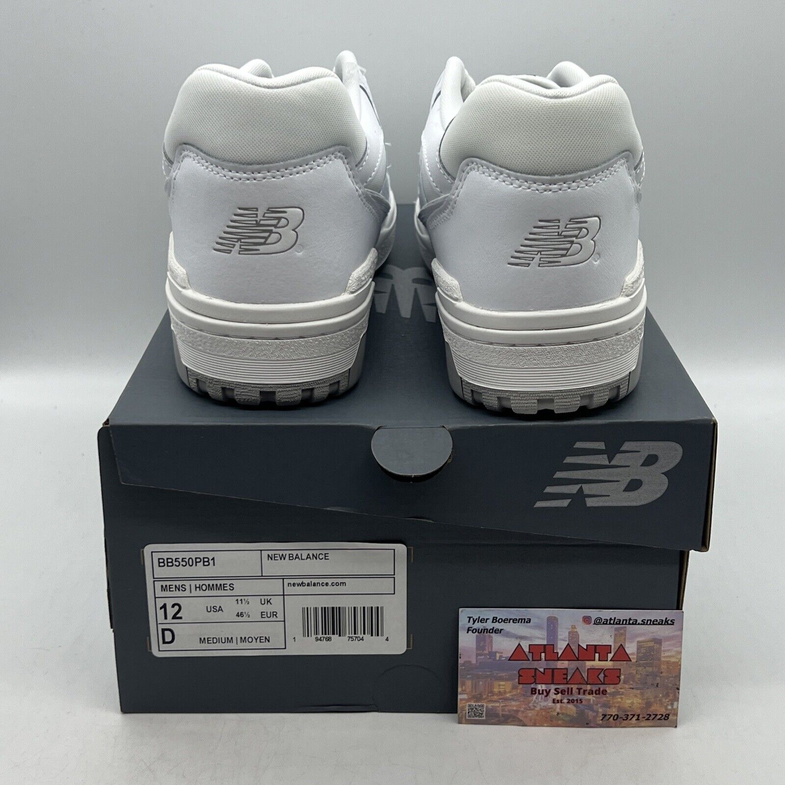 Size 12 - New Balance 550 Gray/White 2022 Brand New Og All